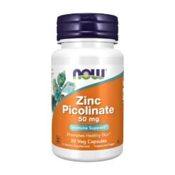 Now Foods Zinc Picolinate, 50 mg. For Immune Support, Acne, Skin & Hormonal Health, 30 Capsules      Exp: 11/2030