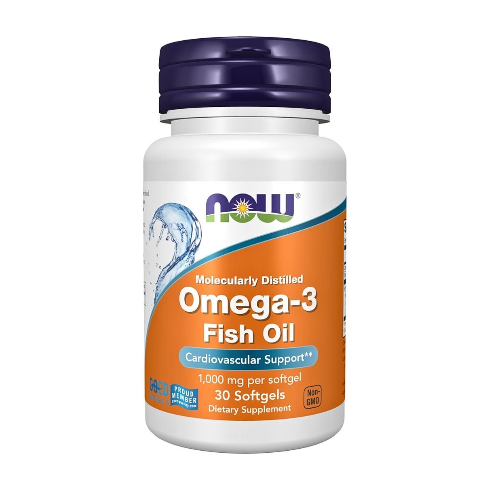 Now Foods Burpless Omega 3 Fish Oil, 180 EPA/120 DHA. Support For Heart, Brain, Eye & Optimal Wellness, 30 Softgels Exp: 11/2029