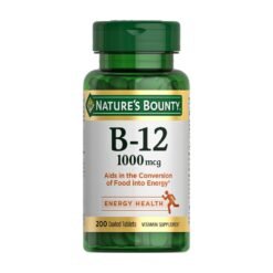 Nature's Bounty Vitamin B12 1000 mcg. For Energy, Metabolism Support, Nerve Health.  200 Count, |6+ Months Supply|   Exp: