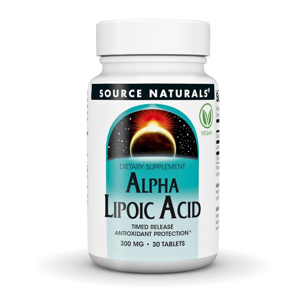 Source Naturals Timed Release Alpha-Lipoic Acid 300mg, For Antioxidant Function, Metabolic Balance, Nerve & Collagen Support, Well Aging - 30 Tablets Exp: 01/2030