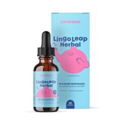 JoySpring Lingo Leap Lions Mane Kids Liquid Drops With Gotu Kola & Ashwagandha. For Focus, Cognitive & Brain Support  |Raspberry Flavor| 30 Servings,  30mls                                                 Exp: