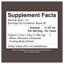 Alternative view of Mary Ruth's Organic Lions Mane Mushroom Extract 1,180mg. Nootropic For Brain Health, Focus & Memory,  30mls                                                 Exp: 03/2028