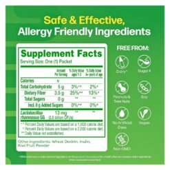 Alternative view of Culturelle Kids Probiotics Lactobacillus Rhamnosus, 2.5Billion CFU & Fiber For Ages 3+. For Digestive Health & Immune Support.  24 Packets.     Exp 10/2027