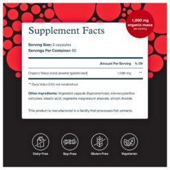 Alternative view of Youtheory Black Maca For Men, 1000mg. Supports Energy, Stamina, Libido, Endurance- 120 Capsules                                                     Exp: 02/2029
