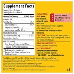 Alternative view of Nature Made Omega 3 Fish Oil, 1200mg. Support For Heart, Brain, Eye & Optimal Wellness, 100 Softgels                                                        Exp: 01/2029