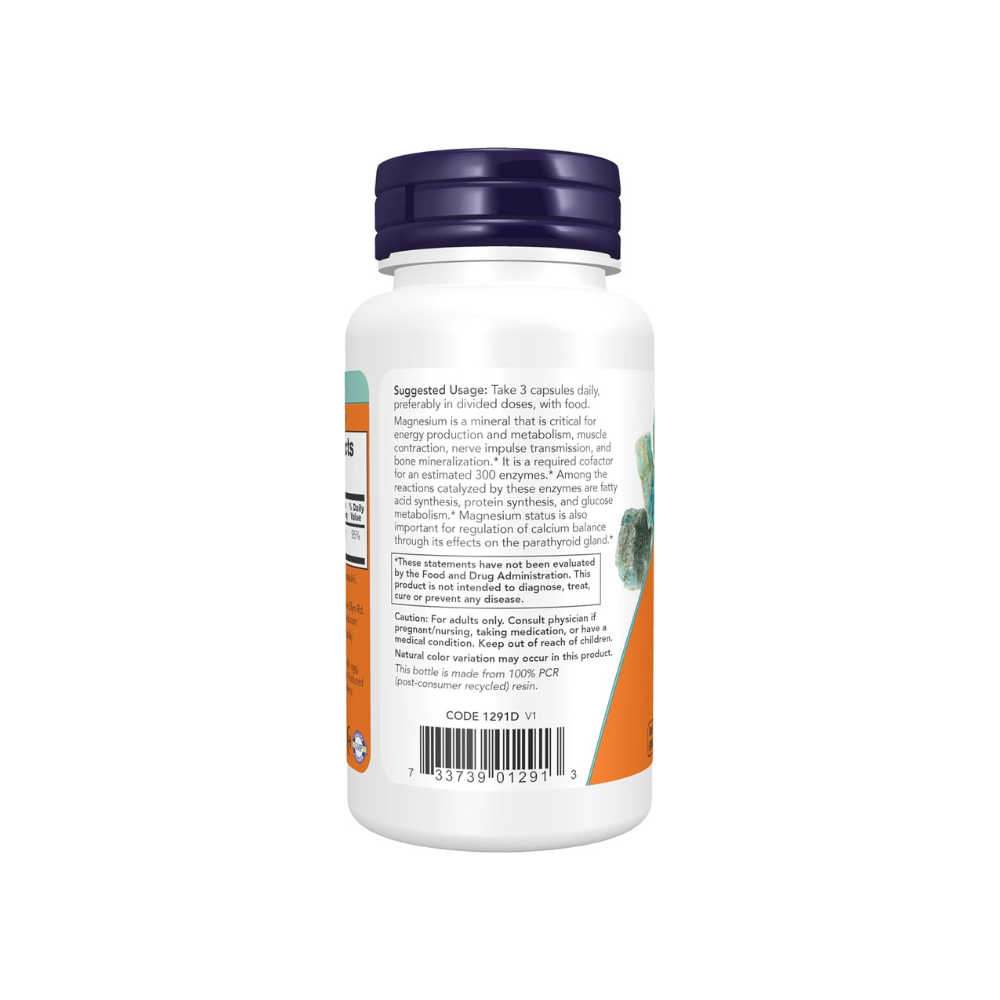Now Foods Magnesium Citrate 420MG. Supports Muscle Relaxation, Bone & Heart Health, 60, Capsules Exp: - Image 3