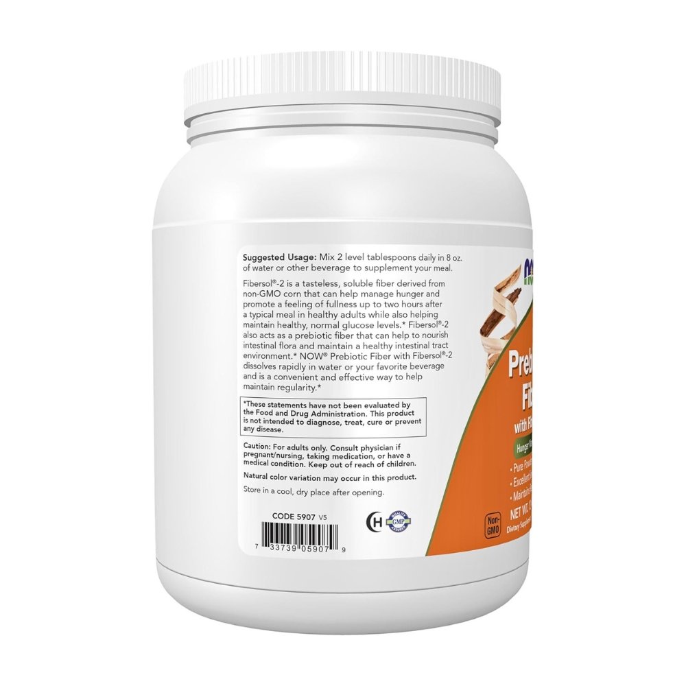 NOW Foods Supplements, Prebiotic Fiber with Fibersol-2, derived from Non-GMO corn, Powder, 12-OunceV. Exp: 02/2028 - Image 3