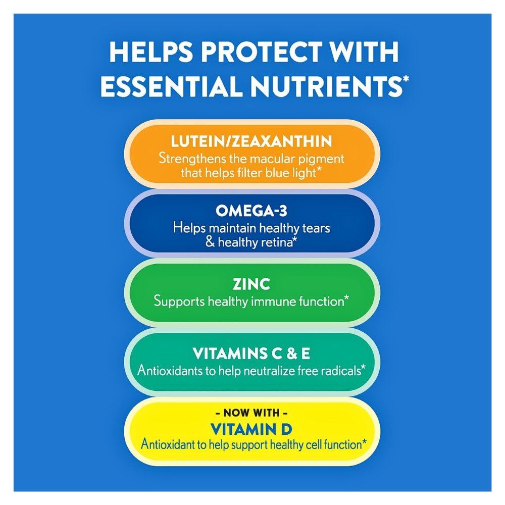Bausch & Lomb Ocuvite Eye Vitamins With Lutein & Zeaxanthin. Antioxidants For Eye Health, Improve Visual Function, 30 Softgels Exp: 10/2027 - Image 5