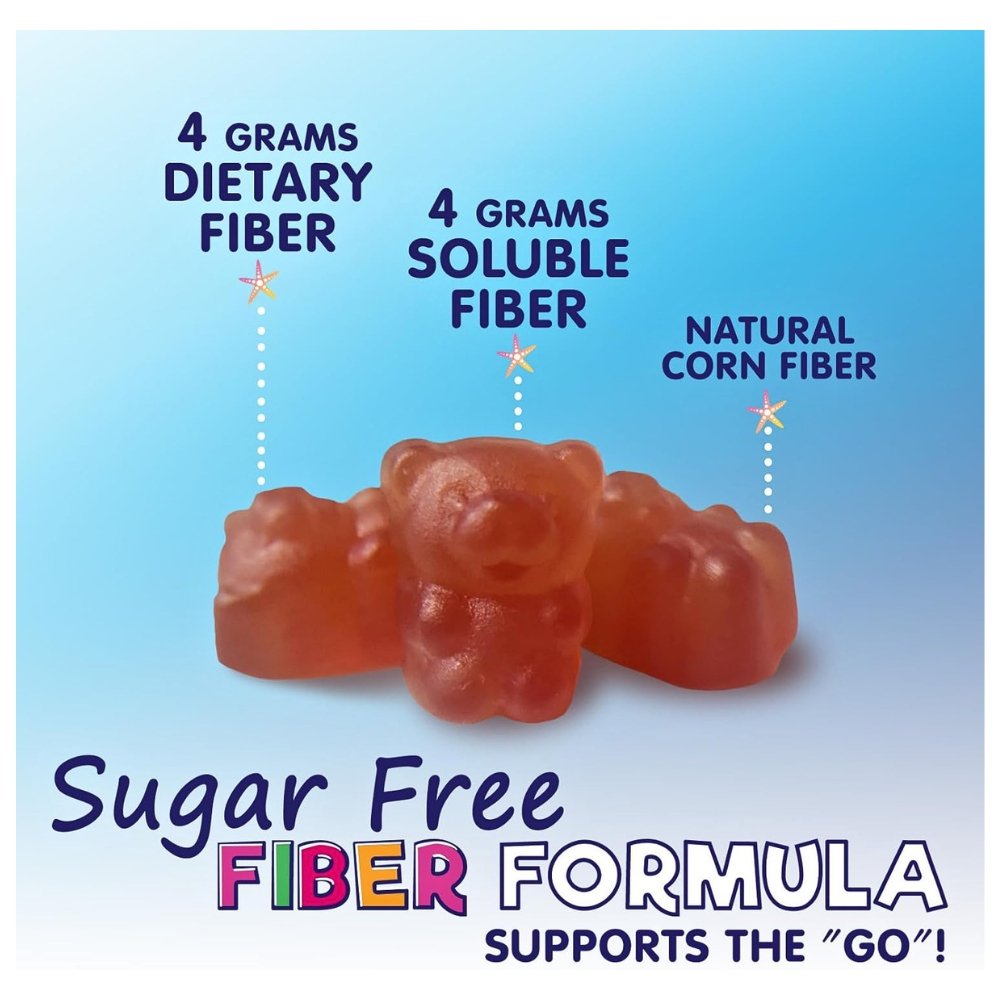 Nature's Nutrition Sugar Free Prebiotic Plant Based Fiber For Kids, 4g. Supports Digestive Health & Regularity - Natural Berry Flavor Chewable . 60 Gummies, Exp: 09/2026 - Image 5