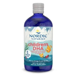 Nordic Naturals Children’s DHA, Omega-3 with EPA & DHA, 530 mg. For Brain, Eyes, Nerve Development & Function, . Strawberry flavour - 473mls                                                 Exp: