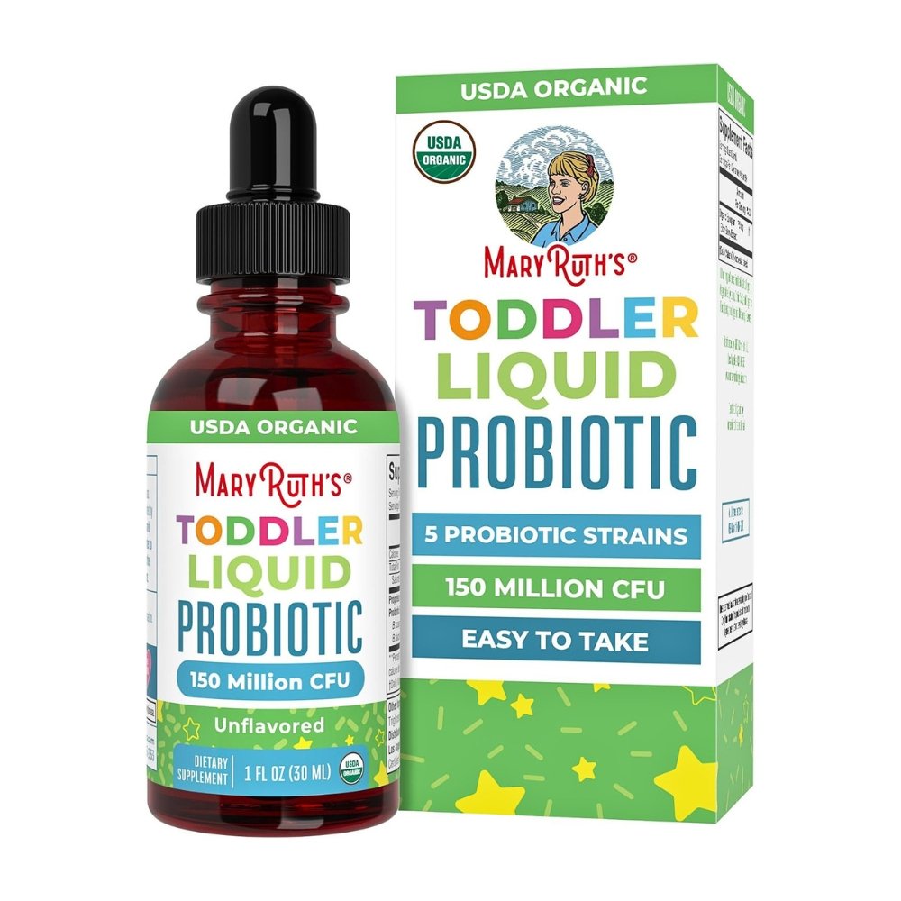 Mary Ruth's Organic Toddler liquid Probiotics for Kids, 150 Million CFU. Daily Gut & Immune Support For Growing Children. 30mls Exp: 05/2028