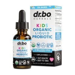 Dr Bo's Organic Probiotic Liquid Drops for kids, Women & Men, 2 Billion CFU. For Digestive Health, Immune Support, Gut Flora  Exp: