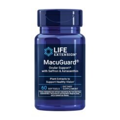 Life Extension MacuGuard Ocular Support with Saffron,  Lutein, Zeaxanthin. Support For Healthy Vision,  60 Softgels     Exp: 02/2028
