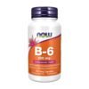 Now Foods Vitamin B6, 100mg Capsules. Supports Energy, Metabolism & Nervous System Health,       100Count                                          Exp: 12/2030