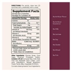 Alternative view of Nature's Bounty Optimal Solutions Hair, Skin & Nails With Biotin & Collagen. For Hair Growth, Skin Care,  Nail Growth,  80 Gummies     Exp: 06/2027