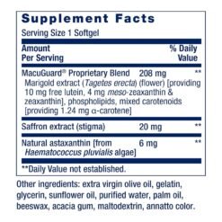 Alternative view of Life Extension MacuGuard Ocular Support with Saffron,  Lutein, Zeaxanthin. Support For Healthy Vision,  60 Softgels     Exp: 02/2028