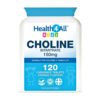 Health4All kids Choline, 150mg. For Focus, Memory, Attention & Nervous System  Support, 120 Chewable tablets.   Exp: 07/2028