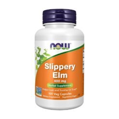Now Foods Slippery Elm, 400 mg. For  Digestive Relief, Gastric Irritation & Inflammation Support,  100 Capsules                                                Exp: 05/2030
