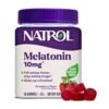 Natrol Melatonin 10mg Sleep Aid for Adults. Fall Asleep Faster & Stay Asleep Longer, Wake Up Refreshed.   Strawberry Flavour, 90 Gummies                            Exp: