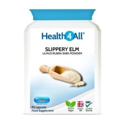 Health 4 All Slippery Elm, 300 mg. For  Digestive Relief, Gastric Irritation & Inflammation Support,  90 Capsules                                                Exp: 02/2028