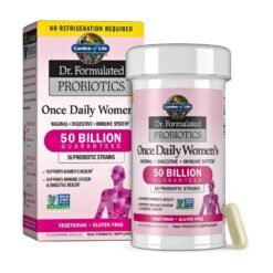Garden Of Life, Dr Formulated Women's Probiotics with Prebiotics, 50 Billion CFU. For Vaginal, Gut Health & Digestive Support,  Bloating & Constipation,    30 Capsules.       Exp: 02/2027