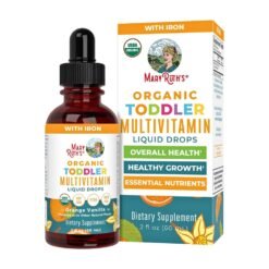 MaryRuth's Multivitamin with Iron for Toddlers, Ages 1-3. For Immune Support, Bone Health, Growth & Development, Overall Wellness , 60mls  Exp: 01/2028