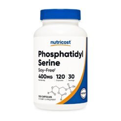 Nutricost Phosphatidylserine 400MG, Gluten Free.  Supports Memory, Focus And Cognitive Function.,   120 Capsules.                                                             Exp: 03/2029