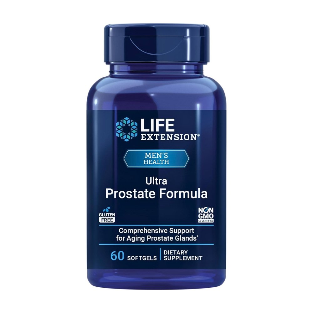 Life Extension Ultra Prostate Formula With Saw Palmetto, Beta-Sitosterol & Lycopene. For Optimal Prostate Health, Bladder Control, Hair Growth & Hormone Health -60 Softgels Exp: 04/2028