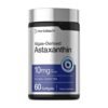 Horbaach Astaxanthin, 10MG.  Detoxification, Antioxidant Support for Kidneys, Eye, Skin, Heart.  60 Softgels.  |2 Months Supply|   Exp: