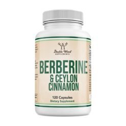 Double Wood Berberine With Ceylon Cinnamon 1000mg. Support For Weight Loss, PCOS, Heart Health, Cholesterol & Metabolic Health- 120 Capsules Exp: 03/2028