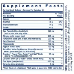 Alternative view of Life Extension Ultra Prostate Formula With Saw Palmetto, Beta-Sitosterol & Lycopene.  For Optimal Prostate Health, Bladder Control, Hair Growth & Hormone Health -60 Softgels                                     Exp: 04/2028
