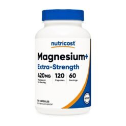 Nutricost Magnesium Extra Strength With Magnesium Glycinate & Oxide, 420MG. Improves Sleep, Muscle Relaxation, 120 Capsules.        Exp: