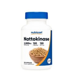 Nutricost Nattokinase 2,000FU. Healthy Blood Flow, Blood Pressure, Clot & Biofilm Support.   120 Capsules            Exp : 01/2029