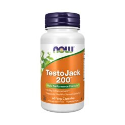 Now Foods TestoJack™ 200 with Tongkat Ali, Tribulus, Maca, Ginseng.  For Men's Vitality, Libido & Reproductive Health.    60 Capsules.        Exp: 01/2029