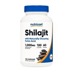 Nutricost Shilajit With Fulvic Acid & Essential Minerals, 1000Mg. For  Energy, Endurance, Male Vitality, Hormone, Support, 120 Capsules  |2 Months Supply|    Exp: 02/2029