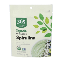 365 Whole Foods Market Organic Spirulina Superfood, 3000mg. Detoxification, Antioxidant, Blood Pressure Support, Healthy Skin,  .  118G    Exp: 01/2028
