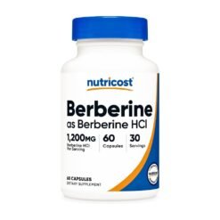 Nutricost Plant Based Berberine 1200mg. For Metabolic Health, Healthy Blood Sugar, Weight Management    -60 Capsules              Exp:02/2029