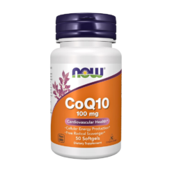 Now Foods Co-EnzymeQ10, 100mg. Antioxidant Support for Heart Health, Blood Pressure & Improved Energy-         50 softgels                                                                        Exp: 12/2030
