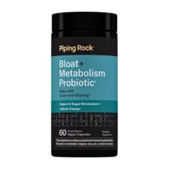 Piping Rock Bloat & Metabolism Probiotics For Men & Women, 14 Strain Probiotic Blend. Supports Regularity, Cellular Energy, Digestive Health,    60 Count                                          Exp: 10/2027