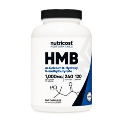 Nutricost HMB (Beta-Hydroxy Beta-Methylbutyrate) 1000mg,     240 Count                                          Exp:
