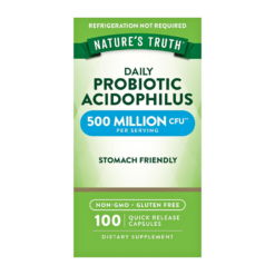 Nature's Truth Probiotics for Men & Women, 500Million CFU. For Bloating, Constipation, Optimal Gut Health,       100 Count                                          Exp: