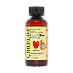 Childlife Essentials Liquid Iron for Children, Ferrous Bisglycinate 5mg. For Overall Health, Growth & Development Support, Berry Flavour    -118mls                                          Exp: 09/2028
