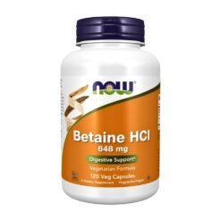 Now Foods Betaine HCl 648mg. To Improve Digestion, Nutrient Absorption, Prevent Reflux  | 180 Capsules    Exp: