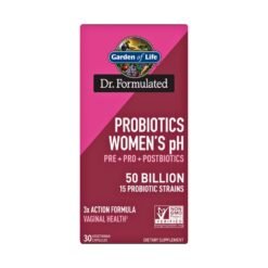 Garden Of Life Dr Formulated Womes pH, 3-in-1 Complete Pro, Pre & Postbiotics, 50 Billion CFU. For Immune & Vaginal Health, Bloating, Constipation       30 Count                                          Exp: 06/2028