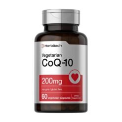Horbaach Highly Absorbable CO-Enzyme Q10 With Black Pepper Extract, 200MG  Supports Heart Health, Well Aging,      60 Quick release Softgels                                                    Exp: 05/2029
