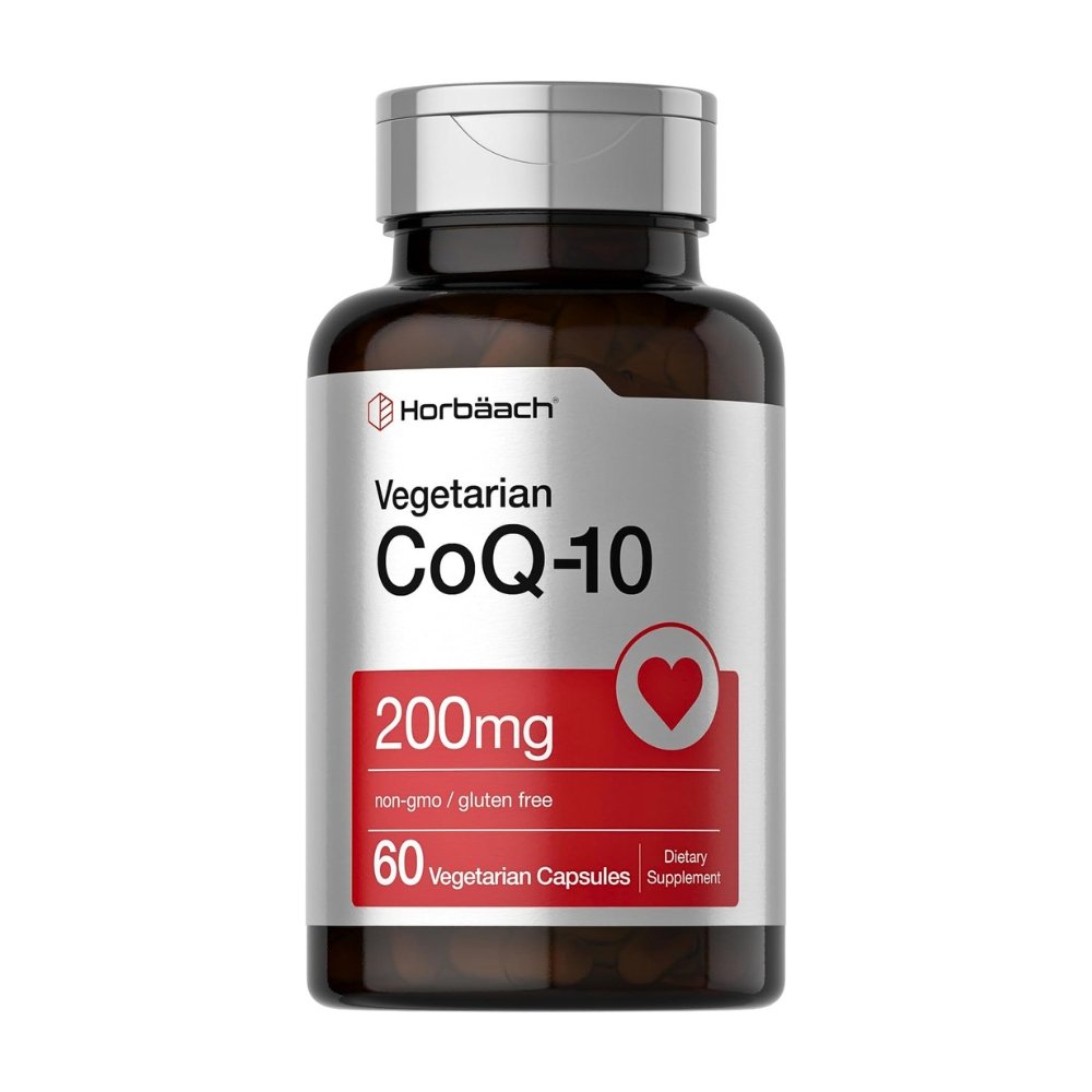 Horbaach Highly Absorbable CO-Enzyme Q10 With Black Pepper Extract, 200MG Supports Heart Health, Well Aging, 60 Quick release Softgels Exp: 05/2029