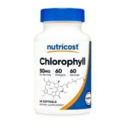 Nutricost Chlorophyll, 50 MG. Detoxification Support, Antioxidant, Promotes Healthy Skin, Internal Deodorant,  60 Softgels.      Exp: