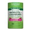 Nature's Truth Probiotics for Women With Cranberry, 5 Billion CFUs, 3000MG. Daily Support For Vaginal, Urinary Health & Gut Balance           40 Capsules     Exp: 02/2029