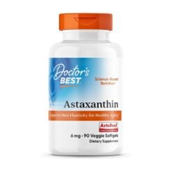 Doctors Best Astaxanthin, 6MG.  Detoxification, Antioxidant Support for Eye, Skin, Heart. 90 Softgels.  |3 Months Supply|   Exp: 04/2029