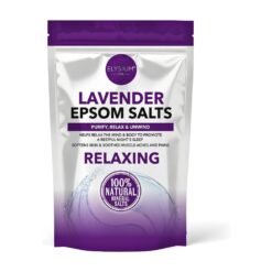 Elysium Lavender Epsom Bath Salts.  For Muscle Relaxation, Soreness Relief,  Detox Support. - 450g                               Exp:                                    01/2029